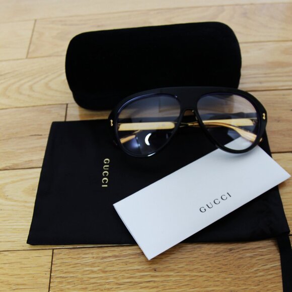 BNWT AW24 GUCCI GOLDEN TEMPLES AVIATOR SUNGLASSES GG1515S - Picture 7 of 9